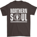 Northern Soul Keep the Faith Mens T-Shirt Cotton Gildan Dark Chocolate