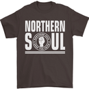 Northern Soul Keep the Faith Mens T-Shirt Cotton Gildan Dark Chocolate