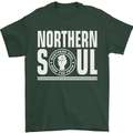 Northern Soul Keep the Faith Mens T-Shirt Cotton Gildan Forest Green