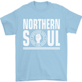Northern Soul Keep the Faith Mens T-Shirt Cotton Gildan Light Blue