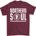 Northern Soul Keep the Faith Mens T-Shirt Cotton Gildan Maroon