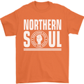 Northern Soul Keep the Faith Mens T-Shirt Cotton Gildan Orange