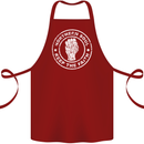 Northern Soul Keeping the Faith Cotton Apron 100% Organic Maroon
