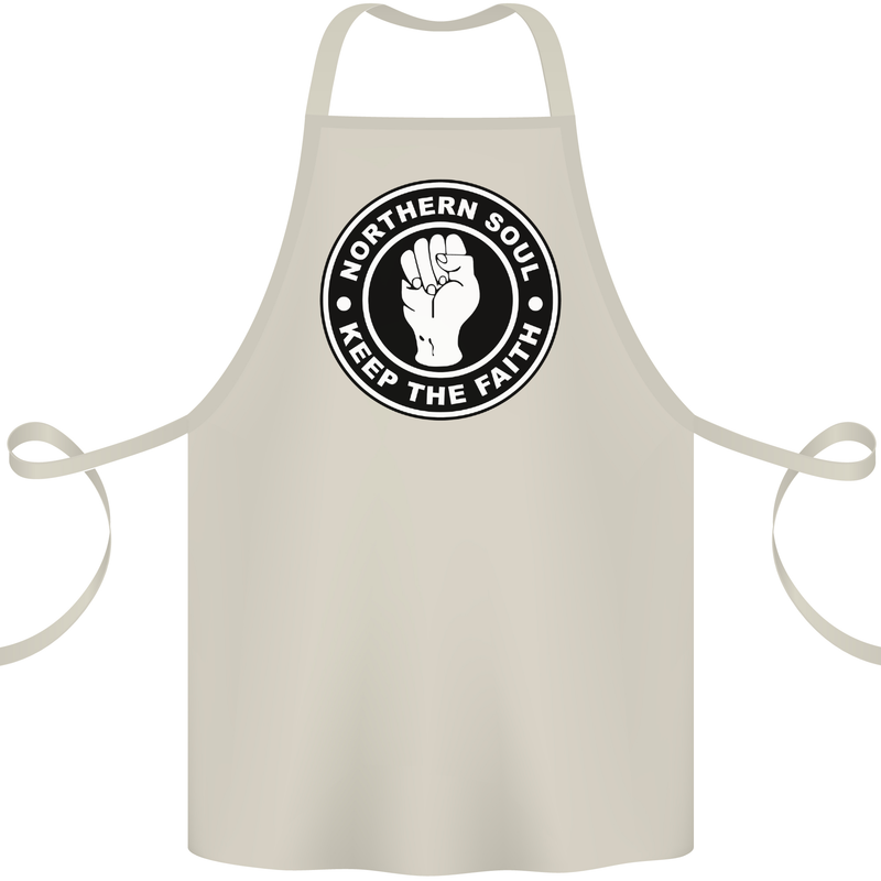 Northern Soul Keeping the Faith Cotton Apron 100% Organic Natural