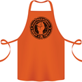 Northern Soul Keeping the Faith Cotton Apron 100% Organic Orange