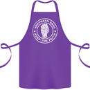 Northern Soul Keeping the Faith Cotton Apron 100% Organic Purple