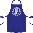 Northern Soul Keeping the Faith Cotton Apron 100% Organic Royal Blue