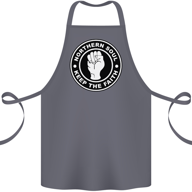 Northern Soul Keeping the Faith Cotton Apron 100% Organic Steel