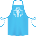 Northern Soul Keeping the Faith Cotton Apron 100% Organic Turquoise