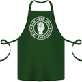 Northern Soul Keeping the Faith Dancing Cotton Apron 100% Organic Forest Green