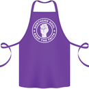 Northern Soul Keeping the Faith Dancing Cotton Apron 100% Organic Purple