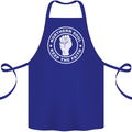 Northern Soul Keeping the Faith Dancing Cotton Apron 100% Organic Royal Blue