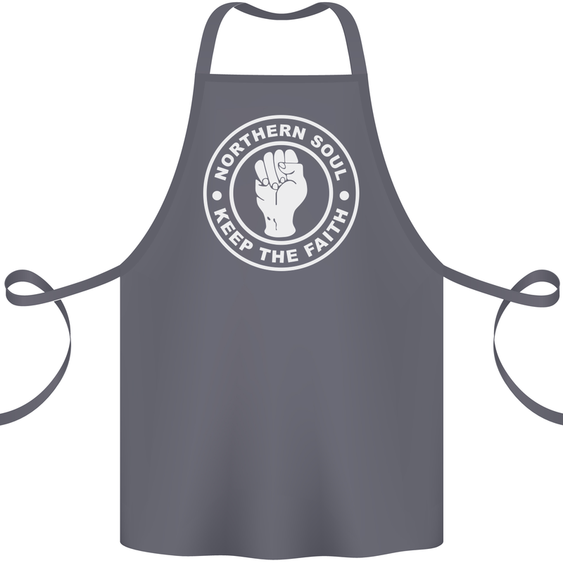 Northern Soul Keeping the Faith Dancing Cotton Apron 100% Organic Steel