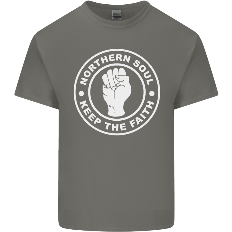 Northern Soul Keeping the Faith Dancing Kids T-Shirt Childrens Charcoal