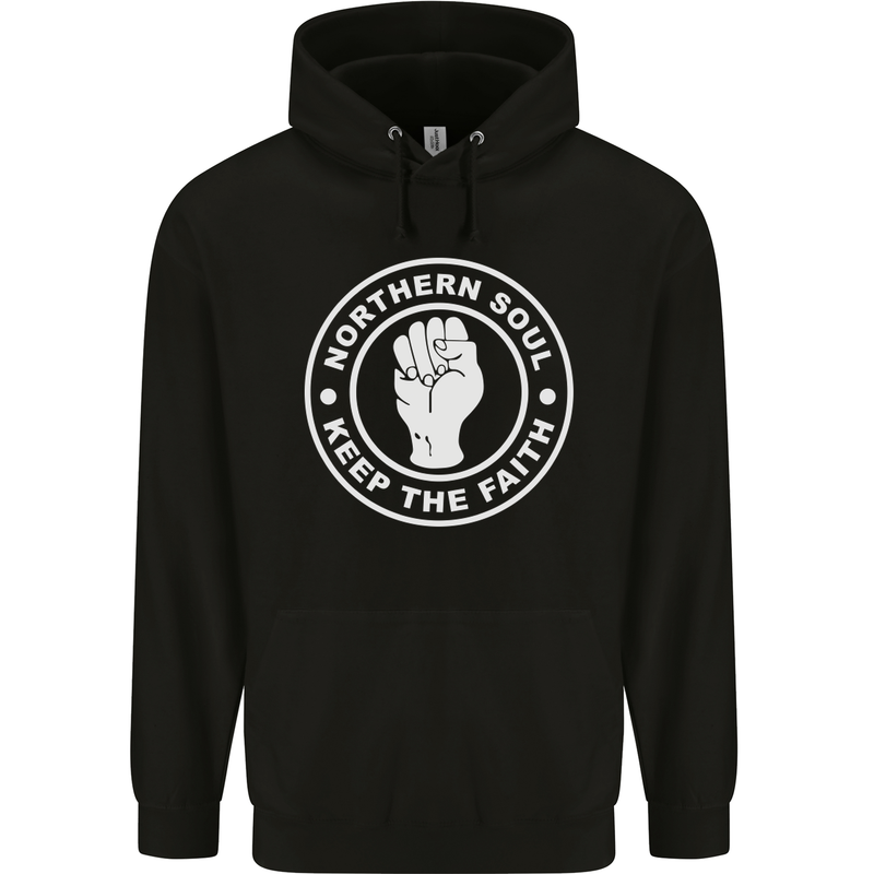 Northern Soul Keeping the Faith Dancing Mens 80% Cotton Hoodie Black