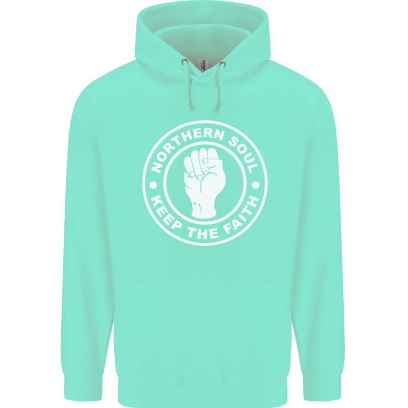 Northern Soul Keeping the Faith Dancing Mens 80% Cotton Hoodie Peppermint