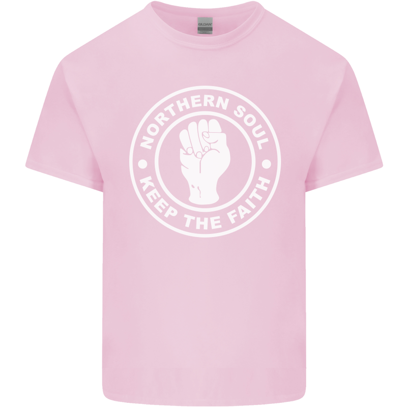 Northern Soul Keeping the Faith Dancing Mens Cotton T-Shirt Tee Top Light Pink