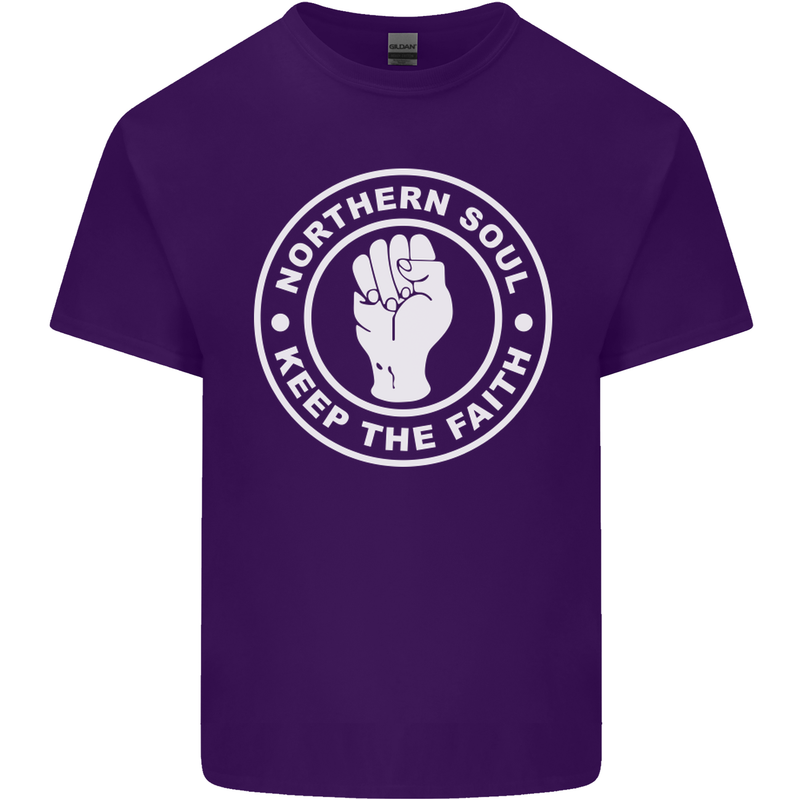 Northern Soul Keeping the Faith Dancing Mens Cotton T-Shirt Tee Top Purple