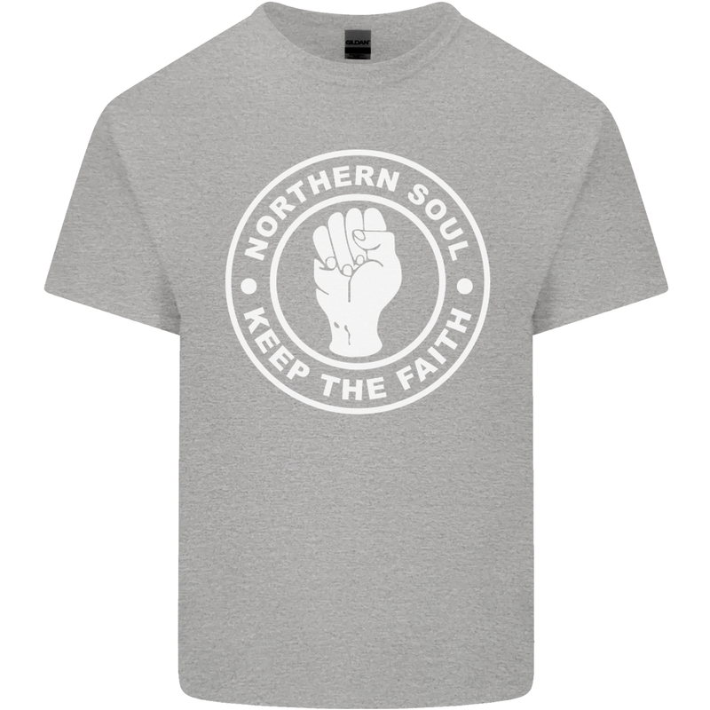 Northern Soul Keeping the Faith Dancing Mens Cotton T-Shirt Tee Top Sports Grey