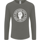 Northern Soul Keeping the Faith Dancing Mens Long Sleeve T-Shirt Charcoal