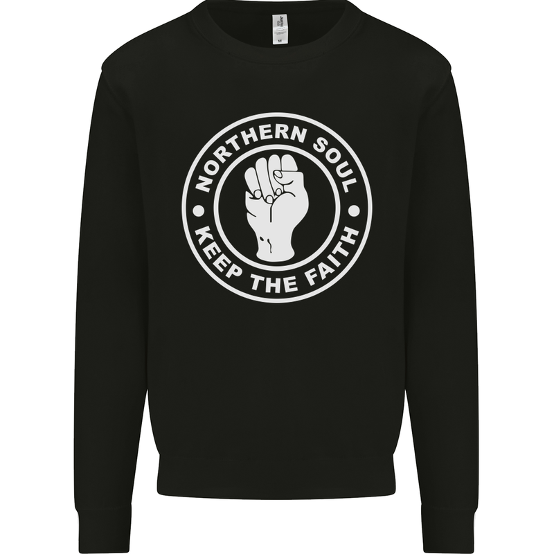 Northern Soul Keeping the Faith Dancing Mens Sweatshirt Jumper Black