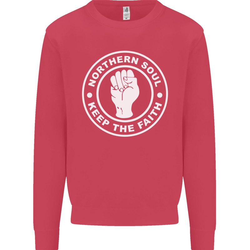 Northern Soul Keeping the Faith Dancing Mens Sweatshirt Jumper Heliconia