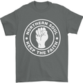 Northern Soul Keeping the Faith Dancing Mens T-Shirt Cotton Gildan Charcoal