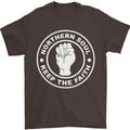 Northern Soul Keeping the Faith Dancing Mens T-Shirt Cotton Gildan Dark Chocolate