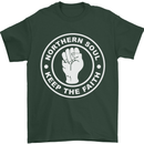 Northern Soul Keeping the Faith Dancing Mens T-Shirt Cotton Gildan Forest Green