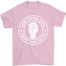 Northern Soul Keeping the Faith Dancing Mens T-Shirt Cotton Gildan Light Pink