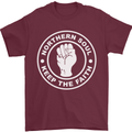Northern Soul Keeping the Faith Dancing Mens T-Shirt Cotton Gildan Maroon