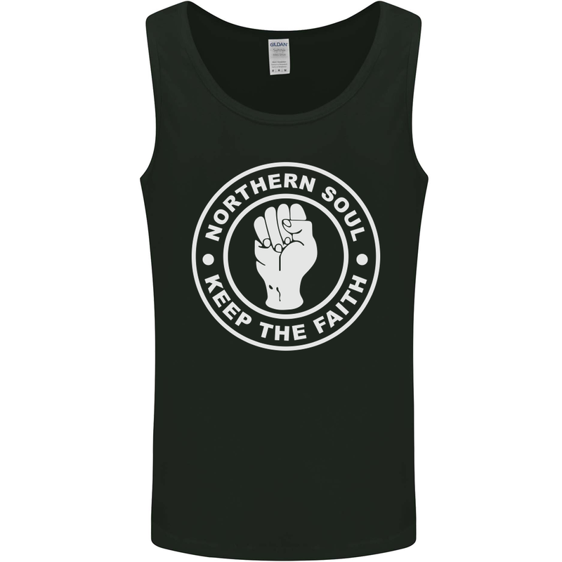 Northern Soul Keeping the Faith Dancing Mens Vest Tank Top Black