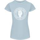 Northern Soul Keeping the Faith Dancing Womens Petite Cut T-Shirt Light Blue