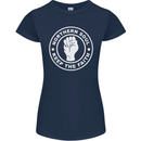Northern Soul Keeping the Faith Dancing Womens Petite Cut T-Shirt Navy Blue