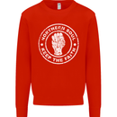 Northern Soul Keeping the Faith Kids Sweatshirt Jumper Bright Red