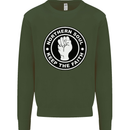 Northern Soul Keeping the Faith Kids Sweatshirt Jumper Forest Green