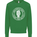 Northern Soul Keeping the Faith Kids Sweatshirt Jumper Irish Green