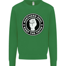 Northern Soul Keeping the Faith Kids Sweatshirt Jumper Irish Green