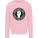 Northern Soul Keeping the Faith Kids Sweatshirt Jumper Light Pink