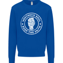 Northern Soul Keeping the Faith Kids Sweatshirt Jumper Royal Blue