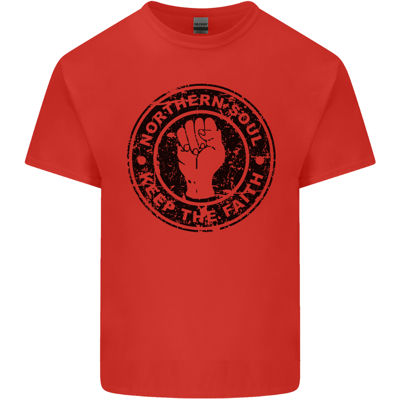 Northern Soul Keeping the Faith Kids T-Shirt Childrens Red