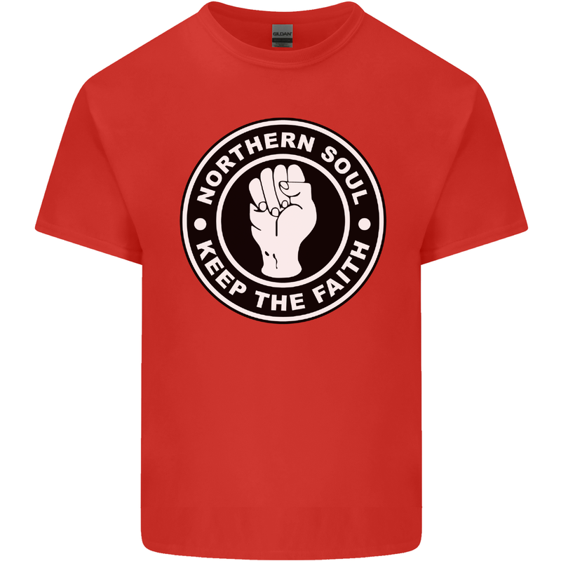 Northern Soul Keeping the Faith Kids T-Shirt Childrens Red
