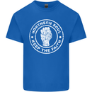 Northern Soul Keeping the Faith Kids T-Shirt Childrens Royal Blue