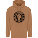 Northern Soul Keeping the Faith Mens 80% Cotton Hoodie Caramel Latte