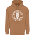 Northern Soul Keeping the Faith Mens 80% Cotton Hoodie Caramel Latte