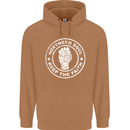 Northern Soul Keeping the Faith Mens 80% Cotton Hoodie Caramel Latte