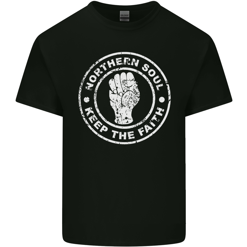 Northern Soul Keeping the Faith Mens Cotton T-Shirt Tee Top Black