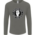 Northern Soul Keeping the Faith Mens Long Sleeve T-Shirt Charcoal