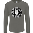 Northern Soul Keeping the Faith Mens Long Sleeve T-Shirt Charcoal