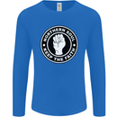Northern Soul Keeping the Faith Mens Long Sleeve T-Shirt Royal Blue